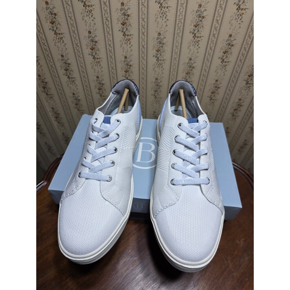 BZees Litestride Knit Sneakers Mens 12 Gray Blue Lightweight Comfort Walking...